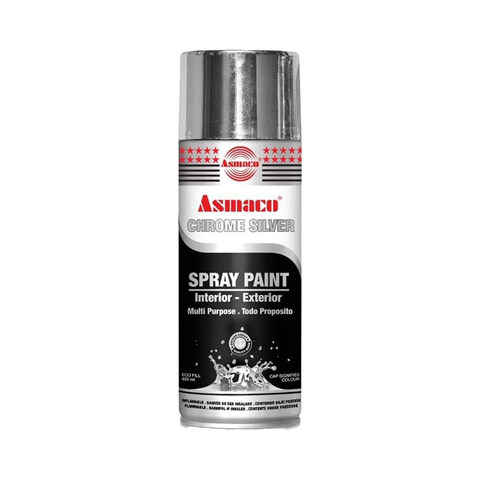 Asmaco Spray Paint Chrome Silver 400ml Asmaco Spray Paint Chrome Silver 400ml