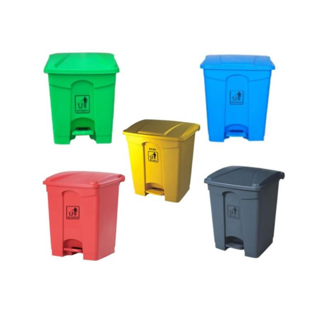 Baiyun Garbage Can with Pedal (45L) AF07331 - Red, Blue, Green, Grey & Yellow