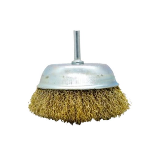 Clarke Cup Wire Brush Crimped with Shaft 2 Inch CWB2C Clarke Cup Wire Brush Crimped with Shaft 2 Inch CWB2C