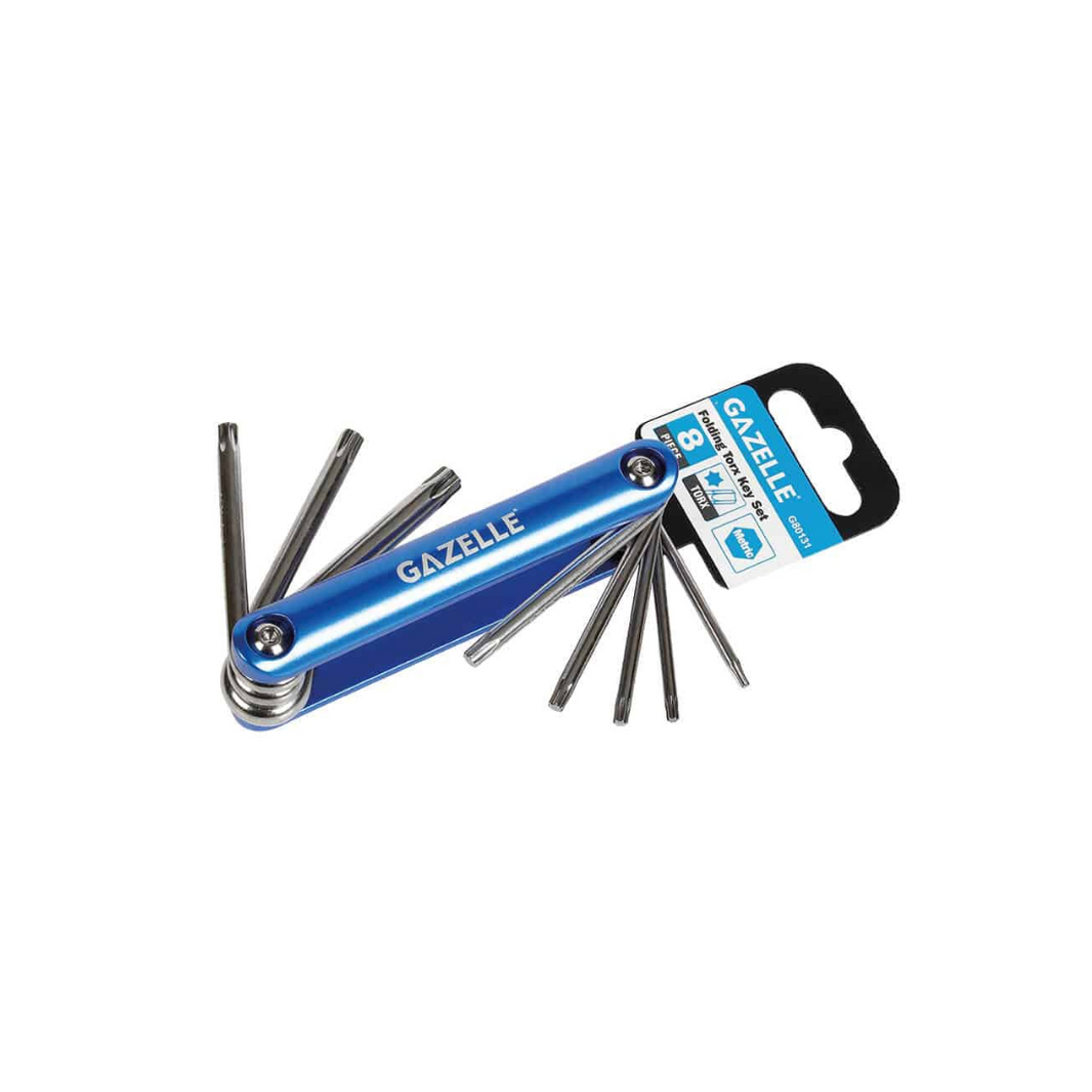 Gazelle Folding Torx Key Set 8 Pcs T9-T40 G80131