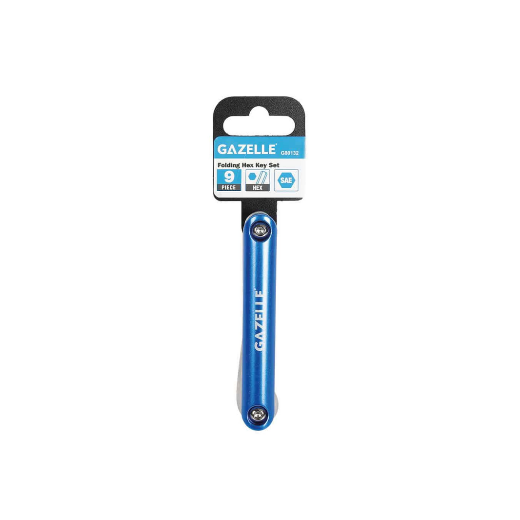 Gazelle Folding Hex Key Set 9 Pcs G80132