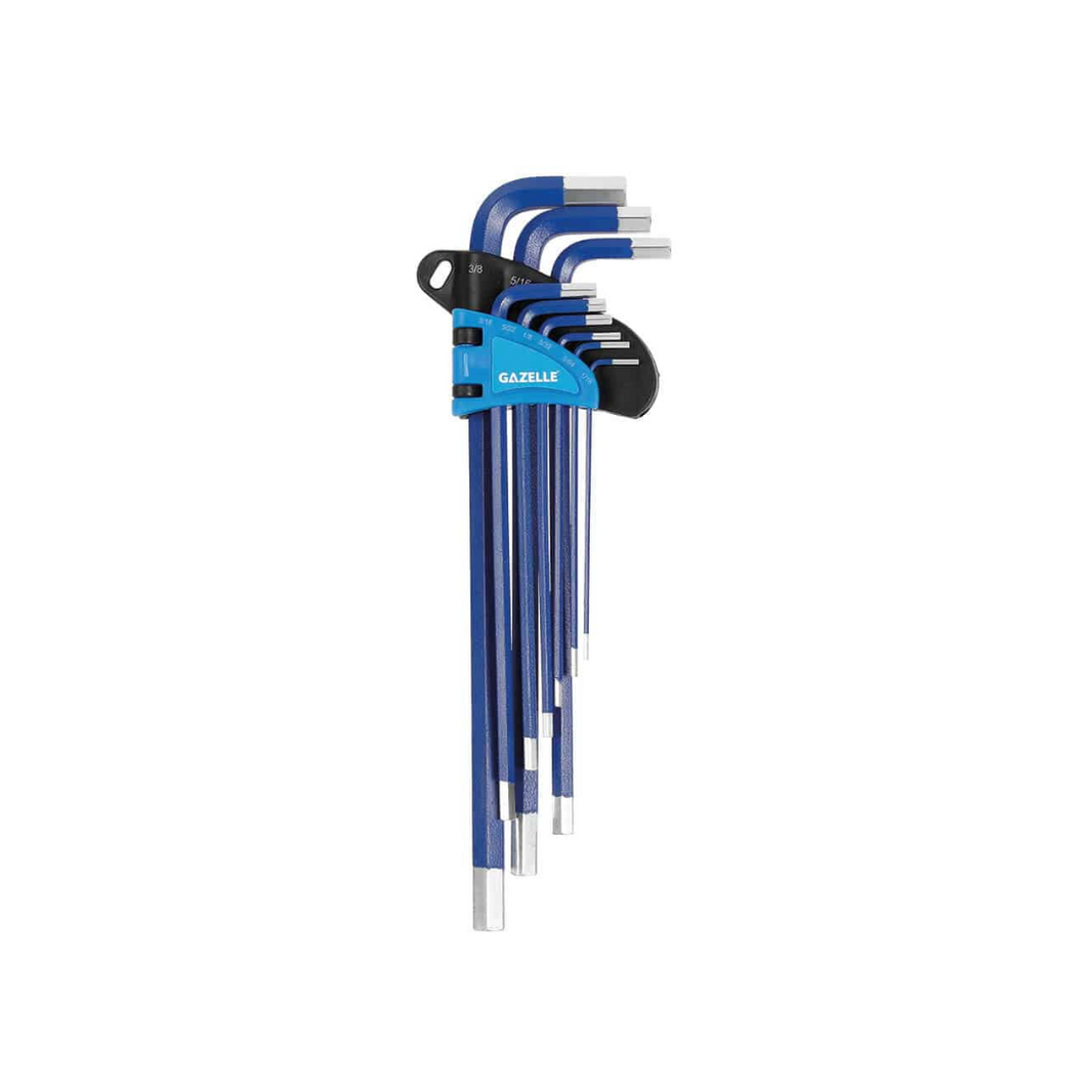 Gazelle Long Arm Imperial Hex Key Set 9Pcs G80134