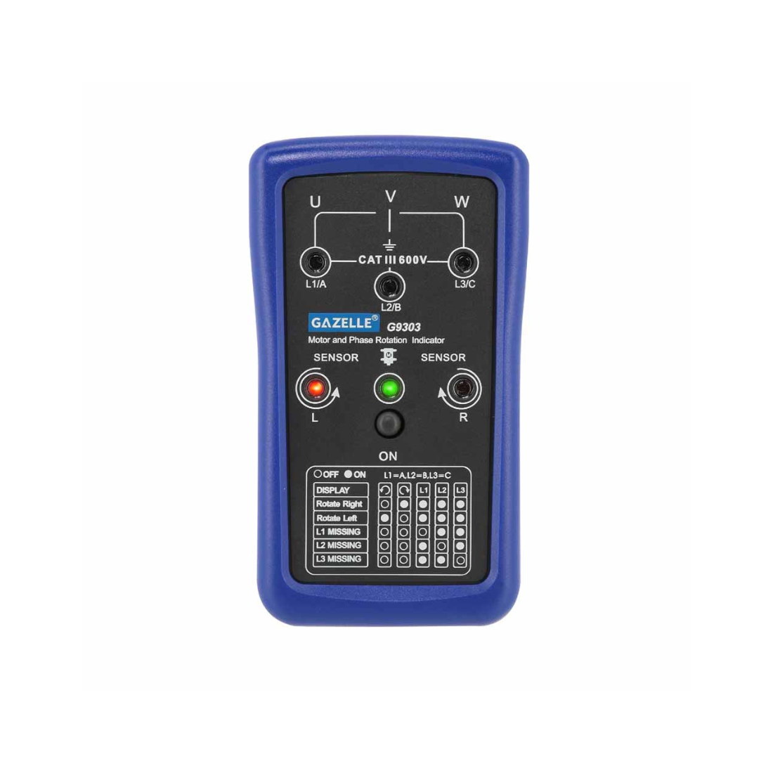 Gazelle Phase Sequence And Motor Rotation Indicator G9303 Gazelle Phase Sequence And Motor Rotation Indicator G9303