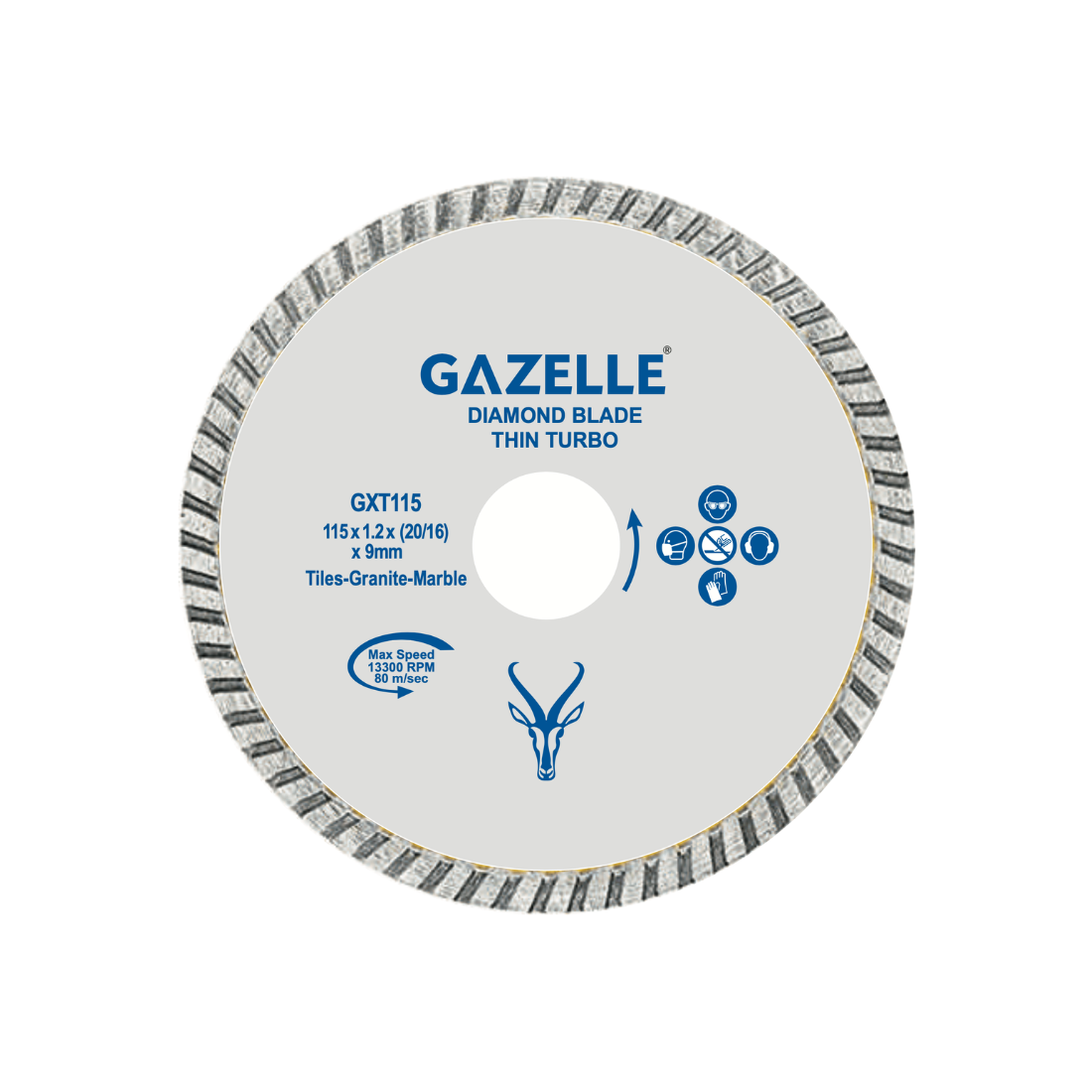Gazelle 4.5 In. Thin Tile Cutting Blade (115mm) GXT115 Gazelle 4.5 In. Thin Tile Cutting Blade (115mm) GXT115