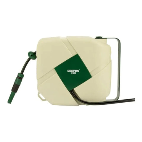 Geepas Auto Rewind Water Hose Reel 20m 1/2-Inch GWH59377 Geepas Auto Rewind Water Hose Reel 20m 1/2-Inch GWH59377
