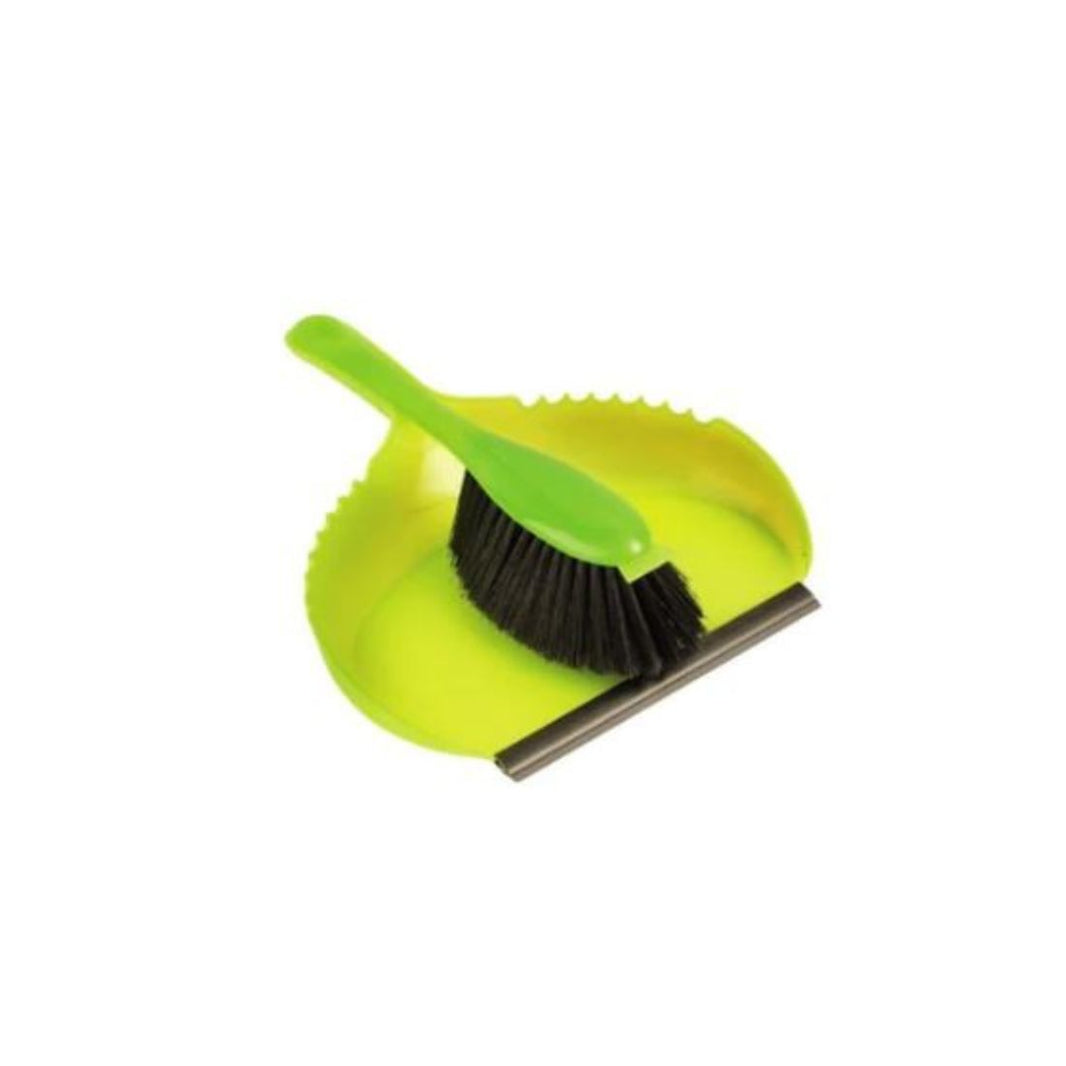 Haug Bursten HB365 Dustpan Set Kiwi, Yellow & Silver