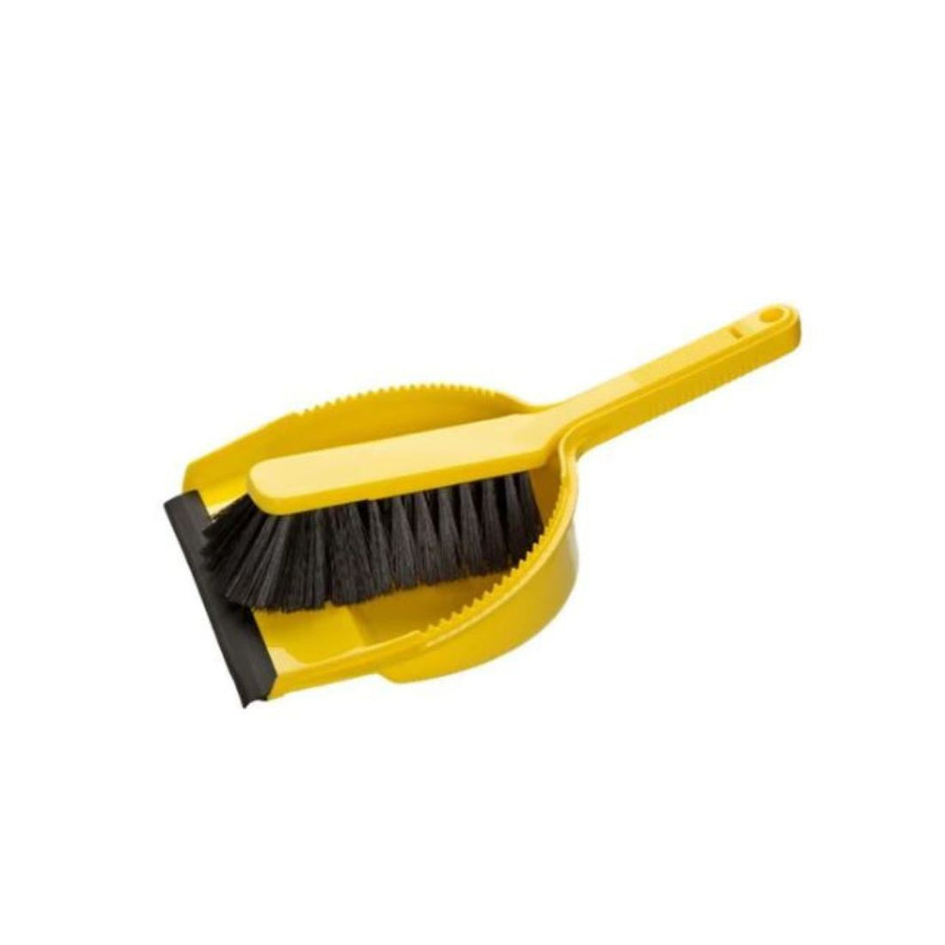 Haug Bursten HB5602 Dustpan Set Citron Yellow & Mango Orange