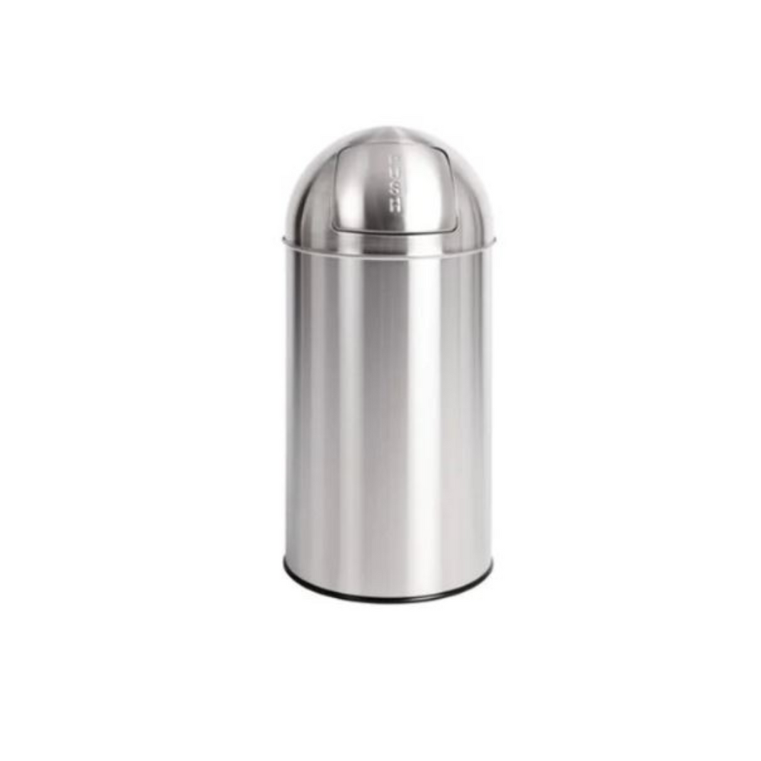 Hygiene System Stainless Steel Coated Push Bin 25L