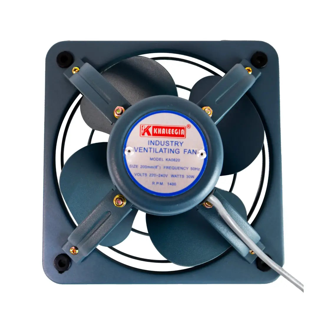 Khaleegia Light Duty Industrial Metal Body Exhaust Fan 8 Inch KA0820 - Dark Blue Khaleegia Light Duty Industrial Metal Body Exhaust Fan 8 Inch KA0820 - Dark Blue