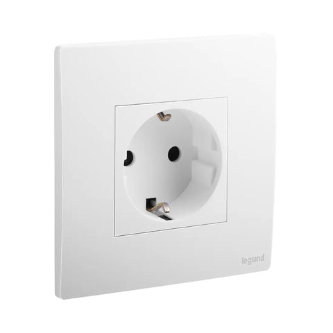 Legrand Mallia Senses 1 Gang German Socket Outlet 16A 2 Poles with Earth 281126 Legrand Mallia Senses 1 Gang German Socket Outlet 16A 2 Poles with Earth 281126