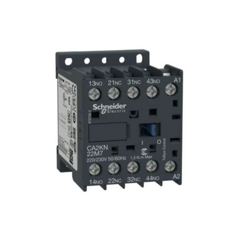Schneider Electric TeSys K Control Relay 2 NO + 2 NC <= 690V 230-240V AC Coil CA2KN22U7 Schneider Electric TeSys K Control Relay 2 NO + 2 NC <= 690V 230-240V AC Coil CA2KN22U7