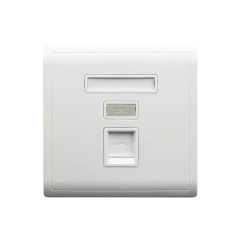 Schneider Electric Pieno 1 Gang Shuttered Keystone Wallplate E8231RJS_AS_G1 - White Schneider Electric Pieno 1 Gang Shuttered Keystone Wallplate E8231RJS_AS_G1 - White