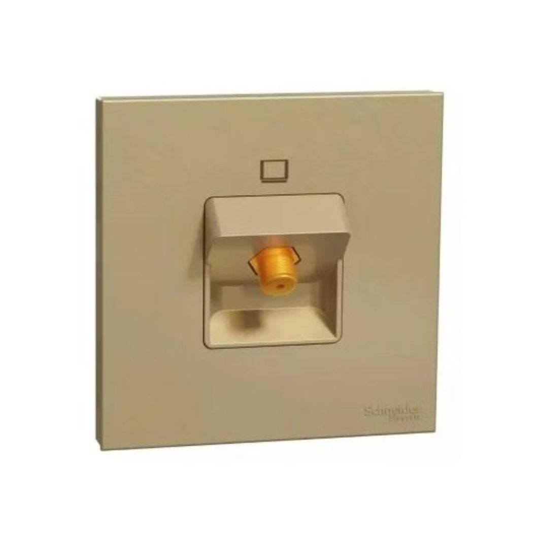 Schneider Electric 1G CATV Socket With F Connectors 45 Degree E8731TVF_WG - Wine Gold