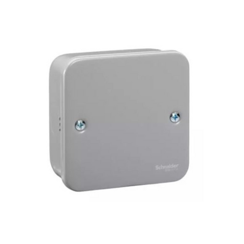 Schneider Electric S-Classic Metal Blank Plate with Box 1 Gang ESM31X Schneider Electric S-Classic Metal Blank Plate with Box 1 Gang ESM31X