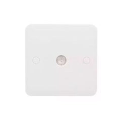 Schneider Electric Lisse Square Edge White Moulded TV FM Socket GGBL7010 - Slide 1