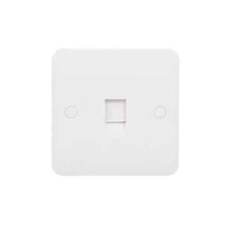 Schneider Electric Lisse Square Edge Moulded Data and Telephone Socket RJ11 GGBL7051S - matt white Schneider Electric Lisse Square Edge Moulded Data and Telephone Socket RJ11 GGBL7051S - matt white