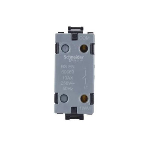 Schneider Electric 1 Way Switch Module Grid System 1 Gang GUG101MB - Black Schneider Electric 1 Way Switch Module Grid System 1 Gang GUG101MB - Black