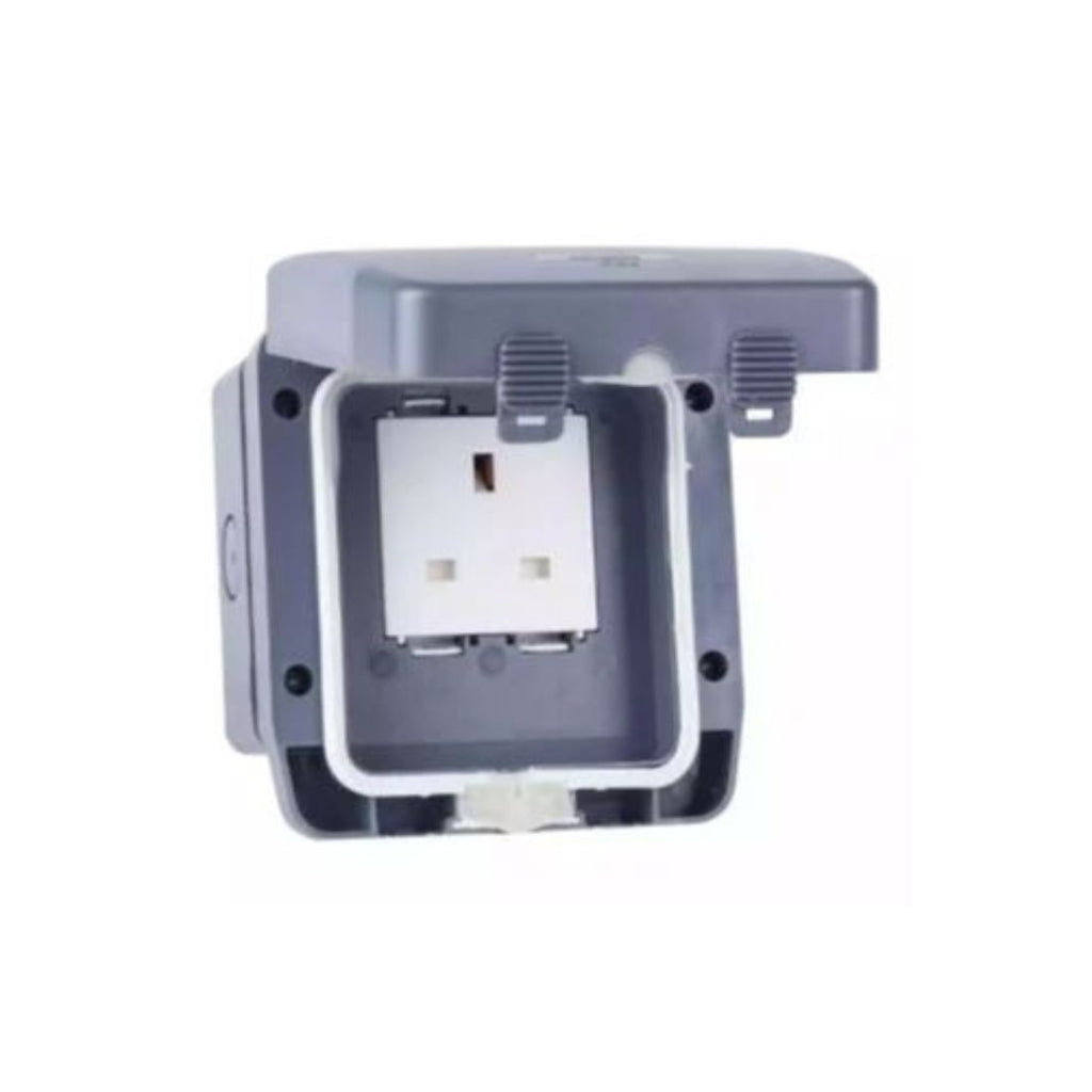 Schneider Electric Weatherproof Socket-Outlet 2 Gang in Dubai, UAE