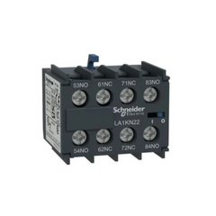 Schneider Electric TeSys K Auxiliary Contact Block 2NO + 2NC Screw Terminals LA1KN22 - Slide 1