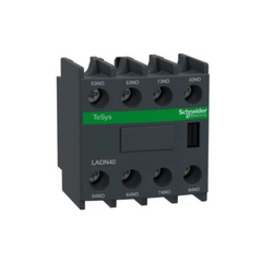 Schneider Electric TeSys D Auxiliary Contact Block 4NO Front Mounting Screw Clamp Terminals LADN40 - Slide 1