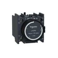 Schneider Electric TeSys D Time Delay Auxiliary Contact Block 1 NO + 1 NC Screw Clamp Terminals LADR2 - Slide 1