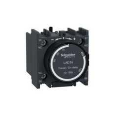 Schneider Electric TeSys D Time Delay Auxiliary Contact Block 1 NO + 1 NC Screw Clamp Terminals LADT4 - Slide 1