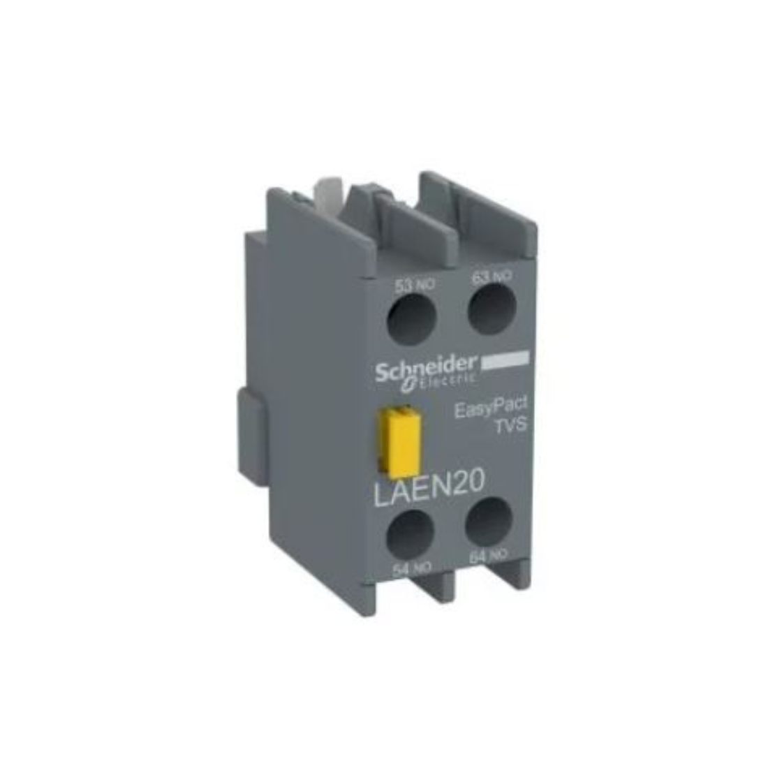 Schneider Electric EasyPact TVS Auxiliary Contact Block 2 NO Screw Clamps Terminals LAEN20 Schneider Electric EasyPact TVS Auxiliary Contact Block 2 NO Screw Clamps Terminals LAEN20