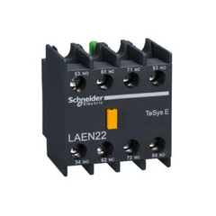 Schneider Electric EasyPact TVS Auxiliary Contact Block 2 NO + 2 NC Screw Clamp Terminals LAEN22 - Slide 1