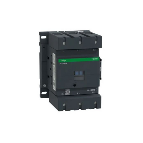 Schneider Electric TeSys D Contactor 3P(3 NO) AC-3 <= 440 V 115A 110V AC 50/60Hz Coil LC1D115F7 Schneider Electric TeSys D Contactor 3P(3 NO) AC-3 <= 440 V 115A 110V AC 50/60Hz Coil LC1D115F7