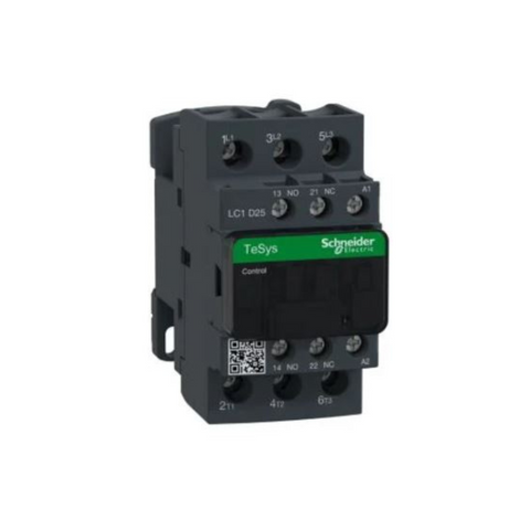Schneider Electric TeSys D contactor 3P(3 NO) AC-3 <= 440V 25A 48V AC Coil LC1D25E7 Schneider Electric TeSys D contactor 3P(3 NO) AC-3 <= 440V 25A 48V AC Coil LC1D25E7