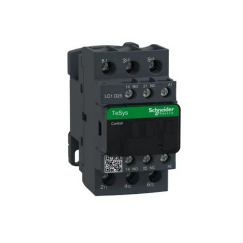Schneider Electric TeSys D Contactor 3P(3 NO) AC-3 <= 440V 25A 415V AC Coil LC1D25N7 Schneider Electric TeSys D Contactor 3P(3 NO) AC-3 <= 440V 25A 415V AC Coil LC1D25N7