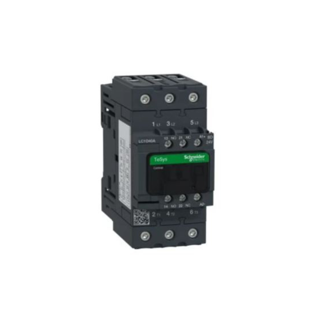 Schneider Electric TeSys D Contactor 3P(3 NO) AC-3 <= 440V 40A 24V DC Standard Coil LC1D40ABD Schneider Electric TeSys D Contactor 3P(3 NO) AC-3 <= 440V 40A 24V DC Standard Coil LC1D40ABD