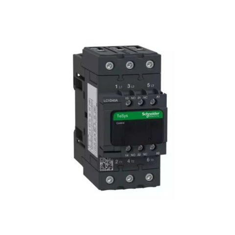 Schneider Electric TeSys D contactor 3P(3 NO) AC-3 <= 440V 40A 110V AC 50/60 Hz Coil LC1D40AF7 Schneider Electric TeSys D contactor 3P(3 NO) AC-3 <= 440V 40A 110V AC 50/60 Hz Coil LC1D40AF7