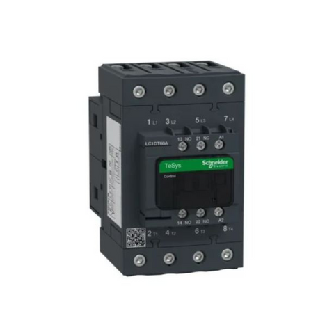 Schneider Electric TeSys D Contactor 4P(4 NO) AC-1 <= 440 V 60A 220V AC 50/60Hz Coil LC1DT60AM7 Schneider Electric TeSys D Contactor 4P(4 NO) AC-1 <= 440 V 60A 220V AC 50/60Hz Coil LC1DT60AM7