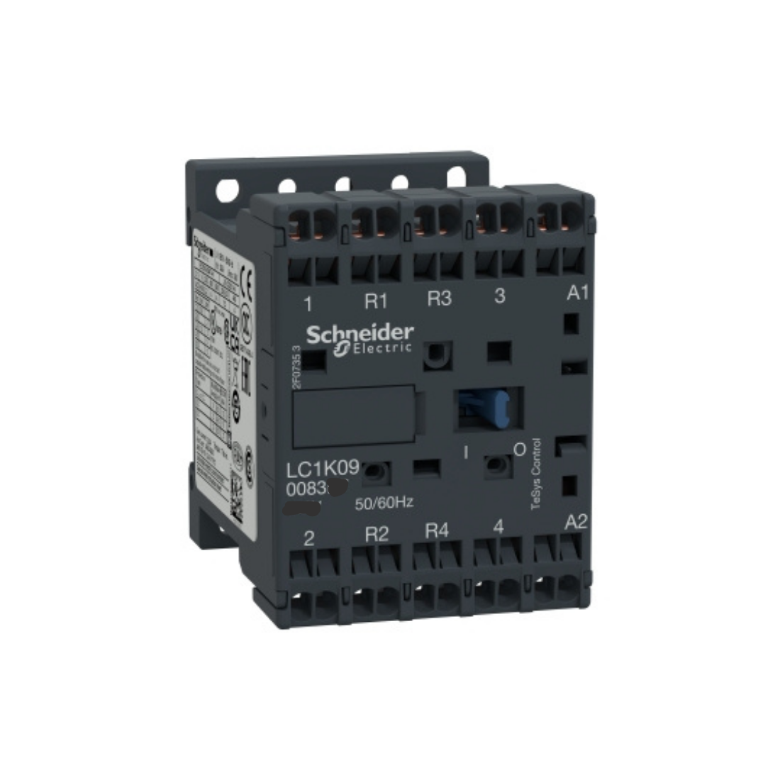 Schneider Electric TeSys K Contactor 4P(2 NO + 2 NC) AC-1 <= 440V 20A 48V AC Coil LC1K090083E7 Schneider Electric TeSys K Contactor 4P(2 NO + 2 NC) AC-1 <= 440V 20A 48V AC Coil LC1K090083E7