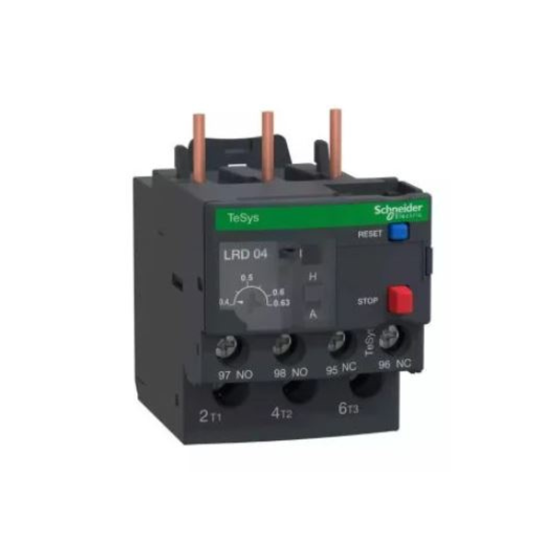 Schneider Electric TeSys LRD Thermal Overload Relays 0.4-0.63A Class 10A LRD04 Schneider Electric TeSys LRD Thermal Overload Relays 0.4-0.63A Class 10A LRD04