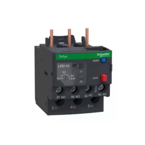 Schneider Electric TeSys LRD Thermal Overload Relays 0.4-0.63A Class 10A LRD04 Schneider Electric TeSys LRD Thermal Overload Relays 0.4-0.63A Class 10A LRD04