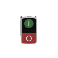 Schneider Electric Harmony XB4 Double-Headed Push Button Metal Ø22 1 Green Flush Marked I + 1 Red Projecting Marked O 1 NO + 1 NC XB4BL73415 - Slide 2