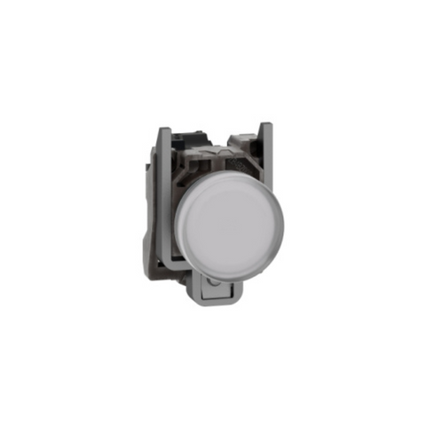 Schneider Electric Harmony XB4 Pilot Light Metal White Ø22 Plain Lens with Integral LED 230-240V AC XB4BVM1 Schneider Electric Harmony XB4 Pilot Light Metal White Ø22 Plain Lens with Integral LED 230-240V AC XB4BVM1