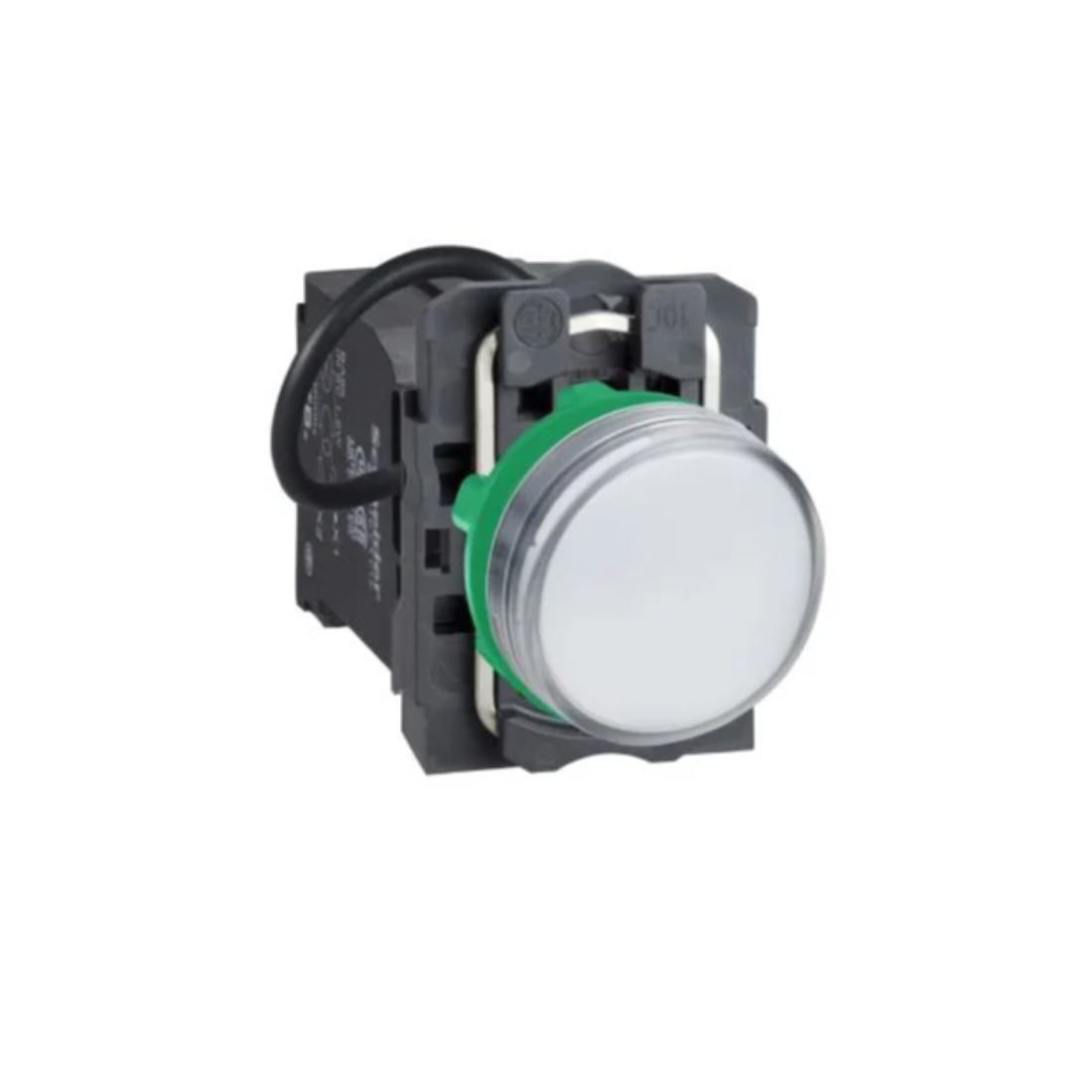 Schneider Electric Harmony XB5 White Complete Pilot Light Ø22 Plain Lens with Integral LED 440V XB5AV5B1 Schneider Electric Harmony XB5 White Complete Pilot Light Ø22 Plain Lens with Integral LED 440V XB5AV5B1