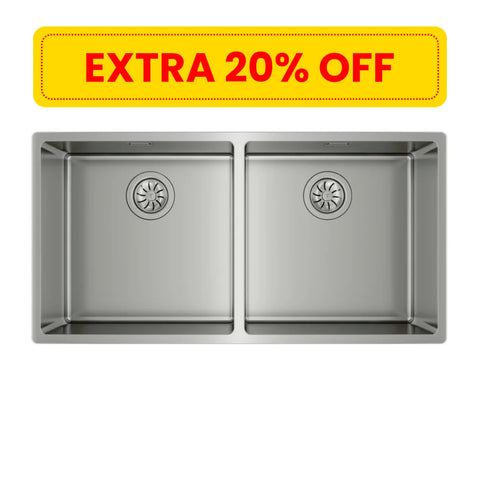 Teka Undermount Stainless Steel Sink with Two Bowls Be Linea RS15 2B 860 Teka Undermount Stainless Steel Sink with Two Bowls Be Linea RS15 2B 860