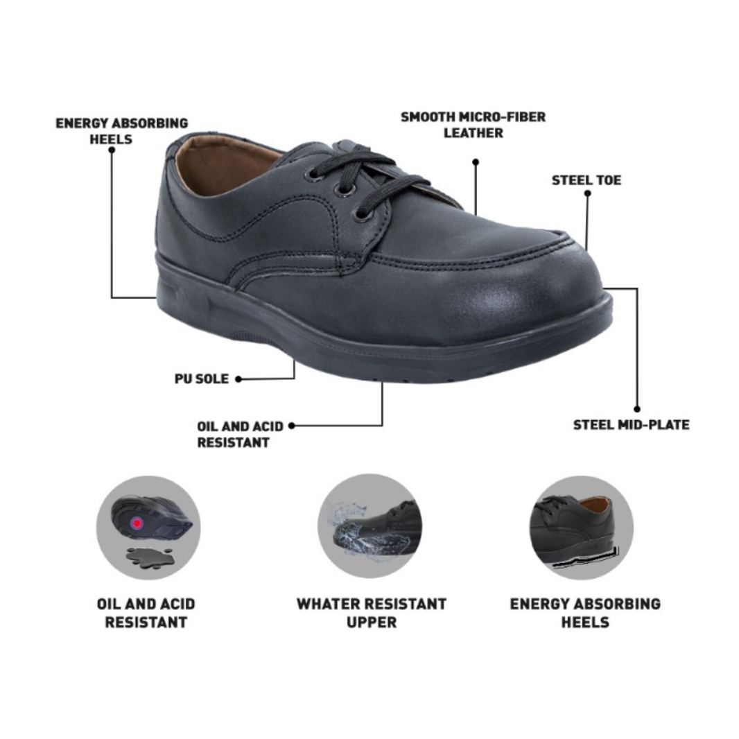 Vaultex 3VE S3 Low Ankle Safety Shoes - Black