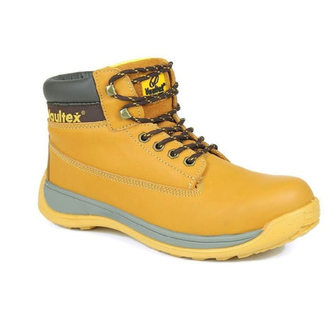 Vaultex JSO SBP High Ankle Safety Shoes - Honey/Yellow Vaultex JSO SBP High Ankle Safety Shoes - Honey/Yellow