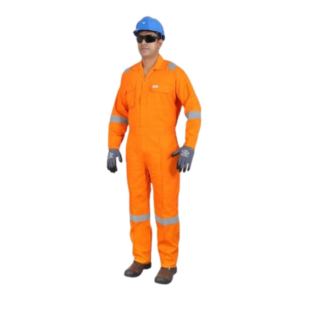 Vaultex NOL 100% Cotton Coverall With Reflective - Orange