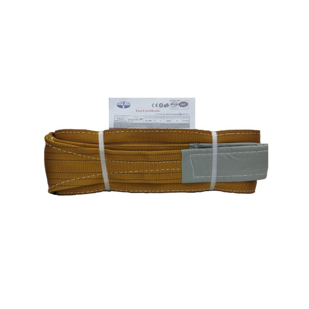 Vaultex PAC 2 Ply Polyester Webbing Sling - 5:1, Brown