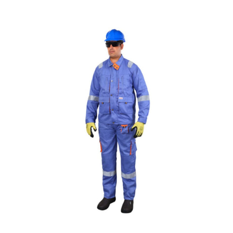 Vaultex TDB 100% Twill Pant & Shirt With Reflective - Petrol Blue Vaultex TDB 100% Twill Pant & Shirt With Reflective - Petrol Blue