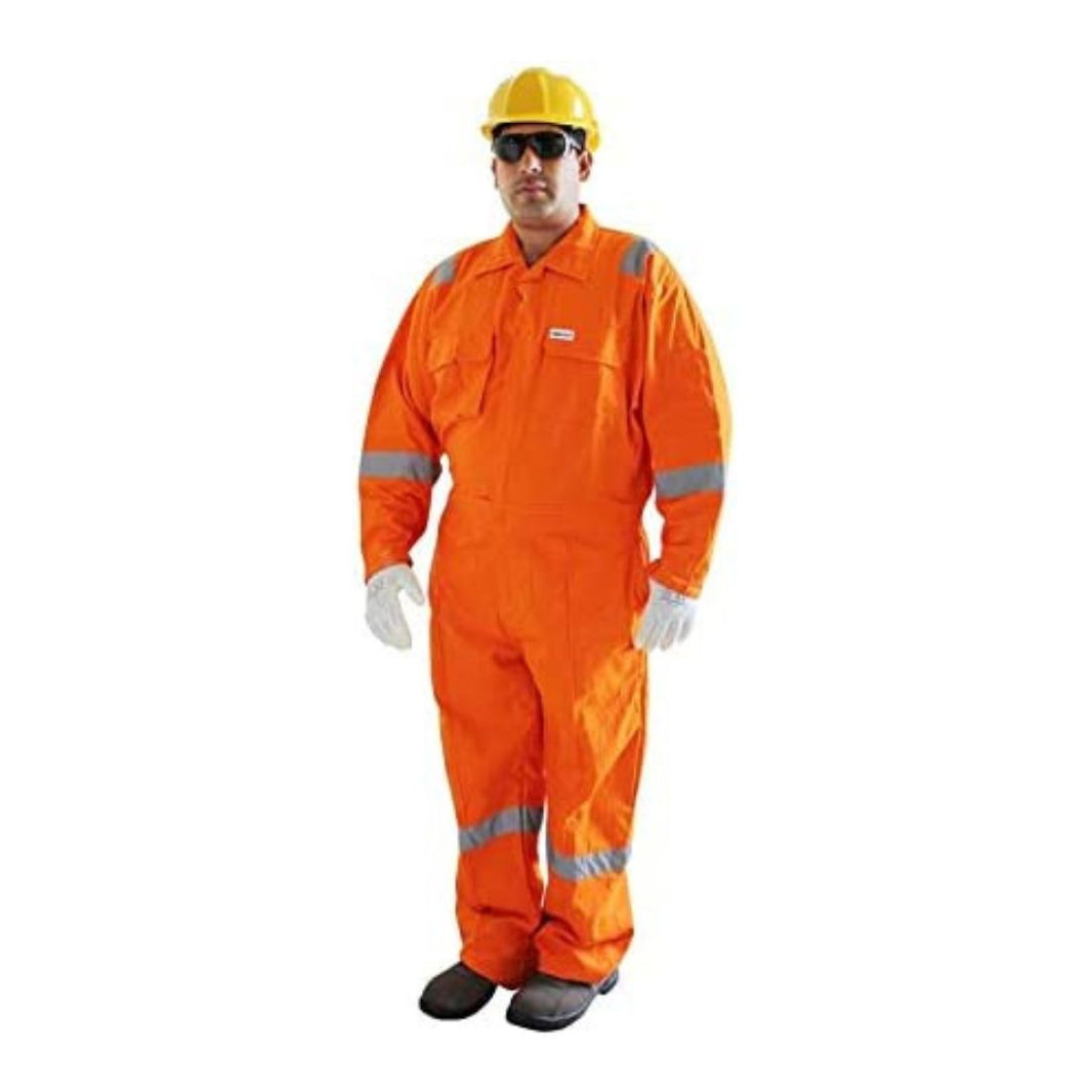 Vaultex VOR 100% Cotton Coverall With Reflective - Orange