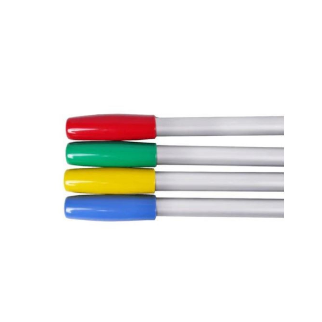 Vita CJ23-145 Aluminium Mop Handle 145cm Red, Yellow, Blue & Green