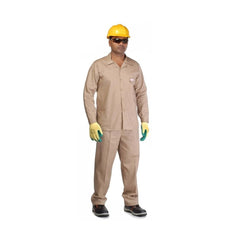 Workland B2P 100% Cotton Pant & Shirt - Beige - Slide 1