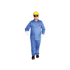 Workland C2P 100% Cotton Pant & Shirt - Royal Blue - Slide 1